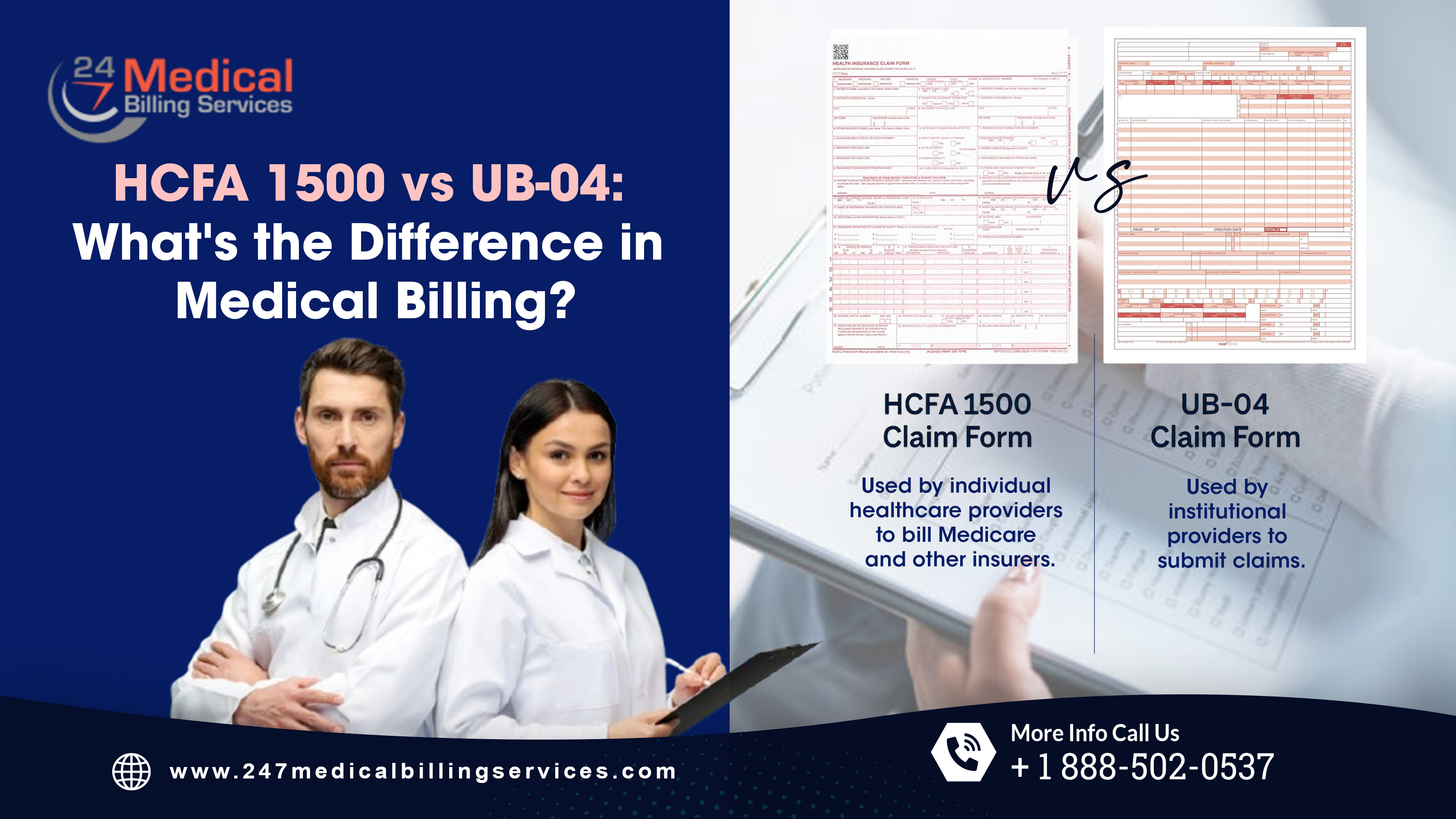 HCFA 1500 vs UB-04: What's the Difference in Medical Billing